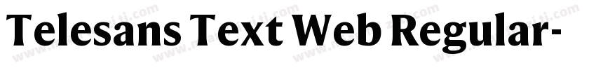 Telesans Text Web Regular字体转换